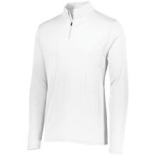 Augusta Sportswear 2786.005.M Youth Attain Wicking 0.25 Zip Pullover, White - Medium