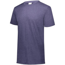 Augusta Sportswear 3066.U22.L Youth Tri-Blend T-Shirt, Navy Heather - Large