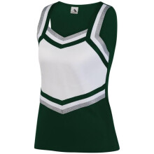 Augusta Sportswear 9141.203.L Girls Pike Shell, Dark Green, White & Metallic Silver - Large