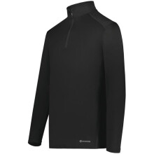 Holloway 222240.080.L Youth 0.25 Zip Pullover, Black - Large