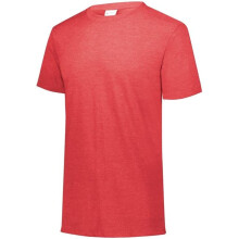 Augusta Sportswear 3066.V96.L Youth Tri-Blend T-Shirt, Red Heather - Large