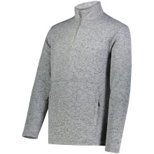 Holloway 223540.R13.M Alpine Sweater Fleece 0.25 Zip Pullover, Graphite Heather - Medium