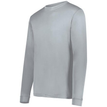 Augusta Sportswear 789.099.S Youth NexGen Wicking Long Sleeve T-Shirt, Silver - Small