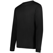 Augusta Sportswear 789.080.XL Youth NexGen Wicking Long Sleeve T-Shirt, Black - Extra Large
