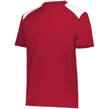 Holloway 223601.408.M Youth Momentum Team T-Shirt, Scarlet & White - Medium