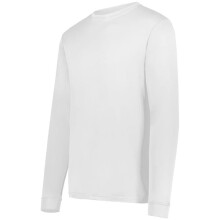 Augusta Sportswear 789.005.XL Youth NexGen Wicking Long Sleeve T-Shirt, White - Extra Large