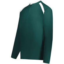 Holloway 229695.438.L Youth Clubhouse Pullover, Dark Green & White - Large