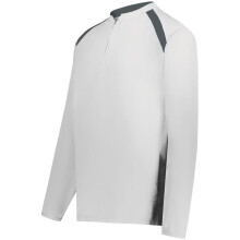 Holloway 229695.751.XL Youth Clubhouse Pullover, White & Graphite - Extra Large