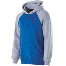 Holloway 229279.286.M Youth Banner Hoodie, Royal & Athletic Heather - Medium