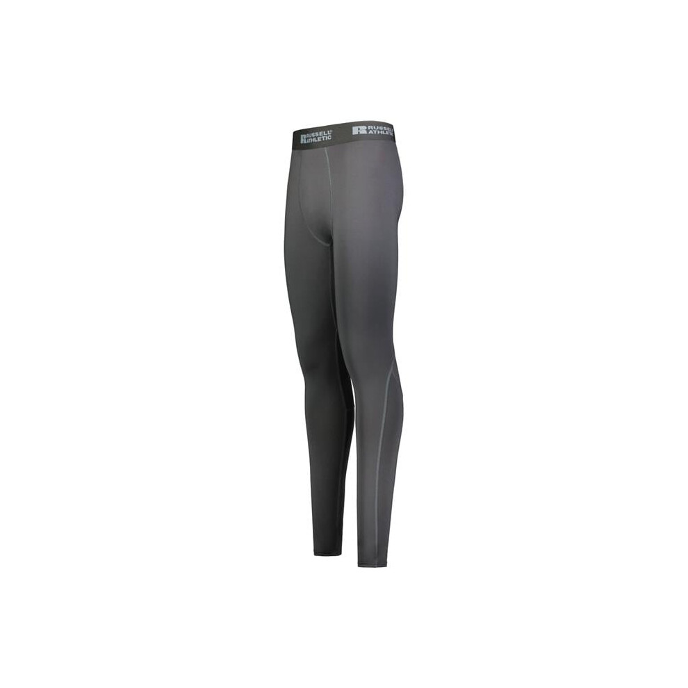 Russell R25cpm.blk.3xl Compression Full Length Tight, - 3XL Black