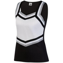 Augusta Sportswear 9141.354.L Girls Pike Shell, Black, White & Metallic Silver - Large