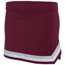 Augusta Sportswear 9146.V93.M Girls Pike Skirt, Maroon, White & Metallic Silver - Medium