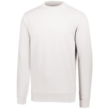 Augusta Sportswear 5416.005.L 60 Percent Cotton & 40 Polyester Fleece Crewneck Sweatshirt, White - Large