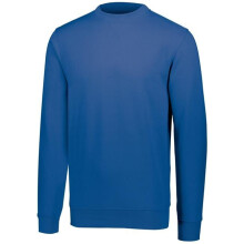 Augusta Sportswear 5416.060.S 60 Percent Cotton & 40 Polyester Fleece Crewneck Sweatshirt, Royal - Small