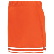 Augusta Sportswear 6926.W63.S Girls Cheer Squad Skirt, Orange & White - Small