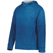 Holloway 223680.106.L Youth All-Pro Performance Fleece Hoodie, Royal Heather & Silver - Large