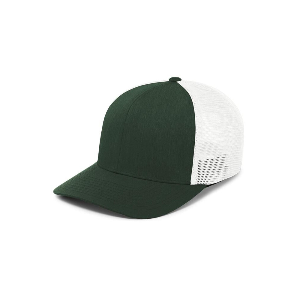 Pacific Headwear P151.121.OS Trucker PacFlex Snapback Cap, Dark Green & White - One Size-image-OPC-PGGHSYY-NEW