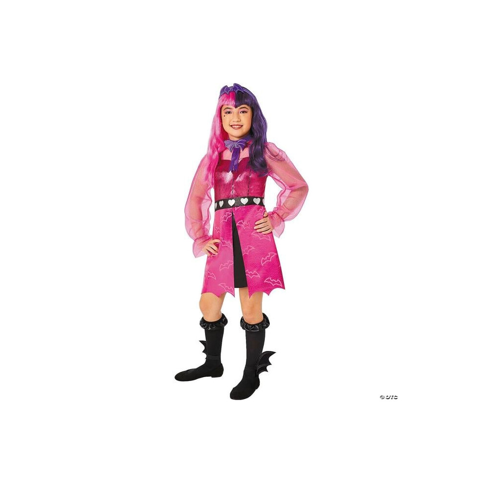 Photos - Fancy Dress Fun World FW106252XL Kids Girls Monster High Pink & Purple Draculaura Costume - Extra Large Pink,Purple FW106252XL