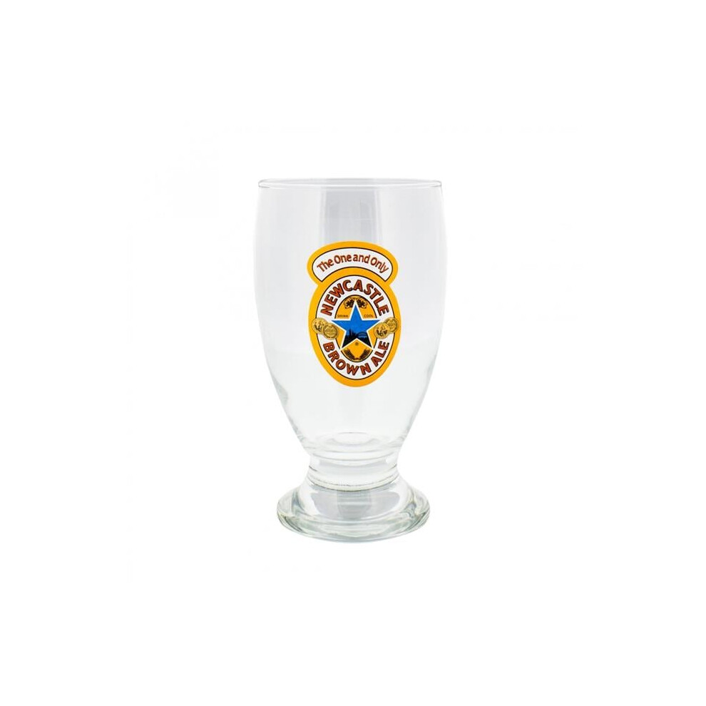 castle 889180 16 oz  Castle Brown Ale Logo Schooner Glass