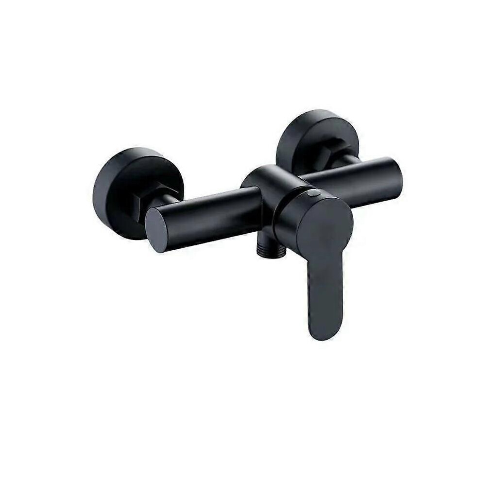 (As Show, One Size) Robinet De Douche En Acier Inoxydable 304 Robinet Mitigeur De Douche Chaud Et Froid Pour Salle De Bain - Noir, 1Pc 6910540293197