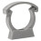 2.5in Grey PVC Pipe Clip with Safety Clip 2