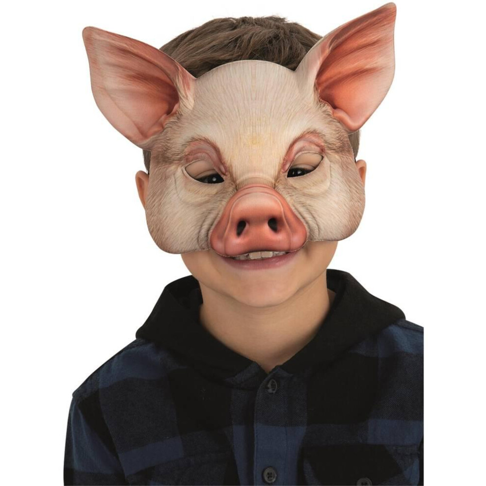 Smiffys Childrens/Kids Pig 3/4 Mask