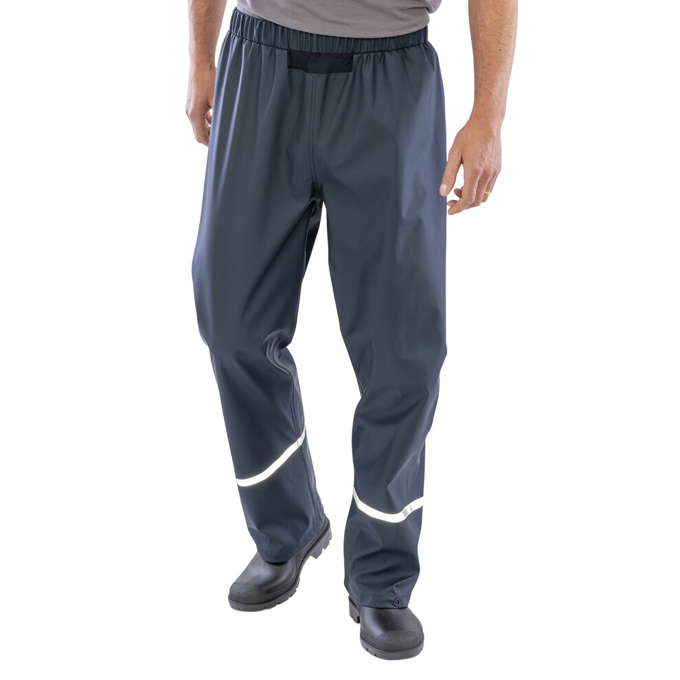 (XL, Navy) Result Genuine Recycled Mens Prism PU Waterproof Trousers