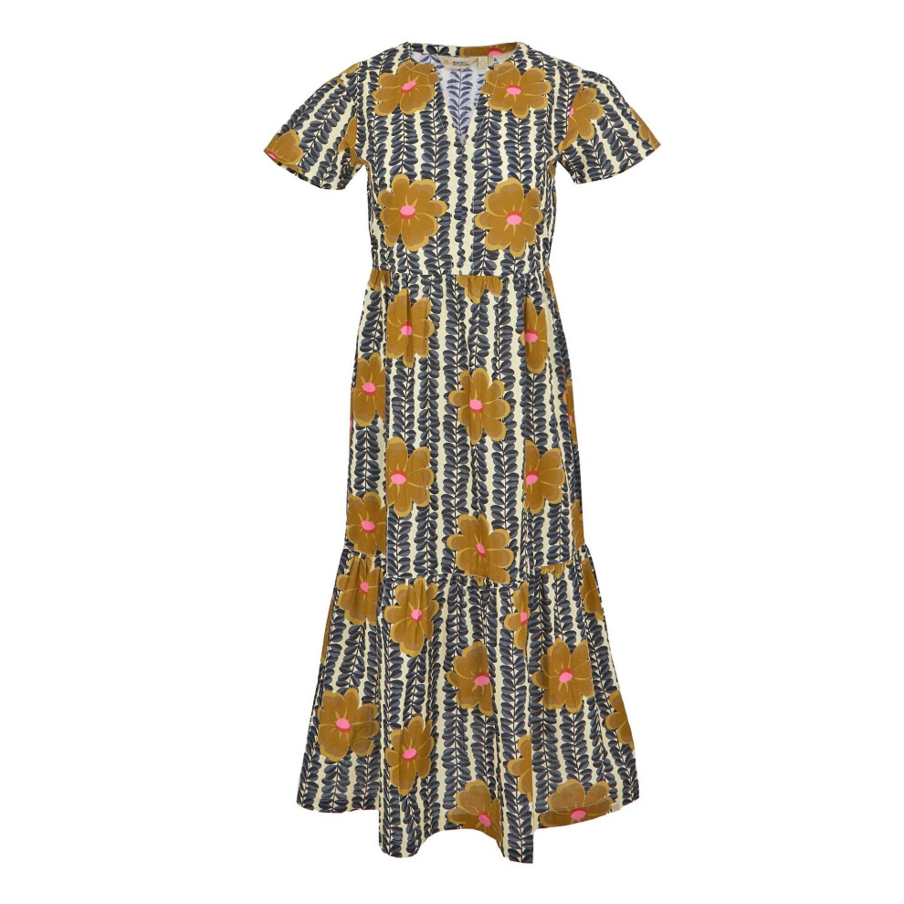 (8 UK, Yellow) Regatta Womens/Ladies Orla Kiely Lotus Tiered Midi Dress