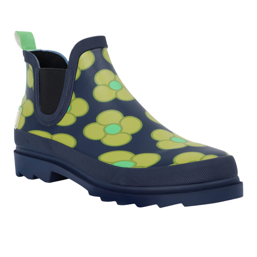 (7 UK, Navy) Regatta Womens/Ladies Orla Kiely Spinning Flower Mid Cut Wellington Boots