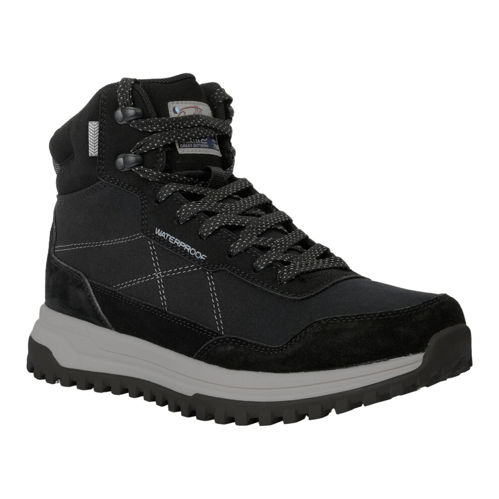(6.5 UK, Black) Regatta Mens Mayfield Suede Walking Boots