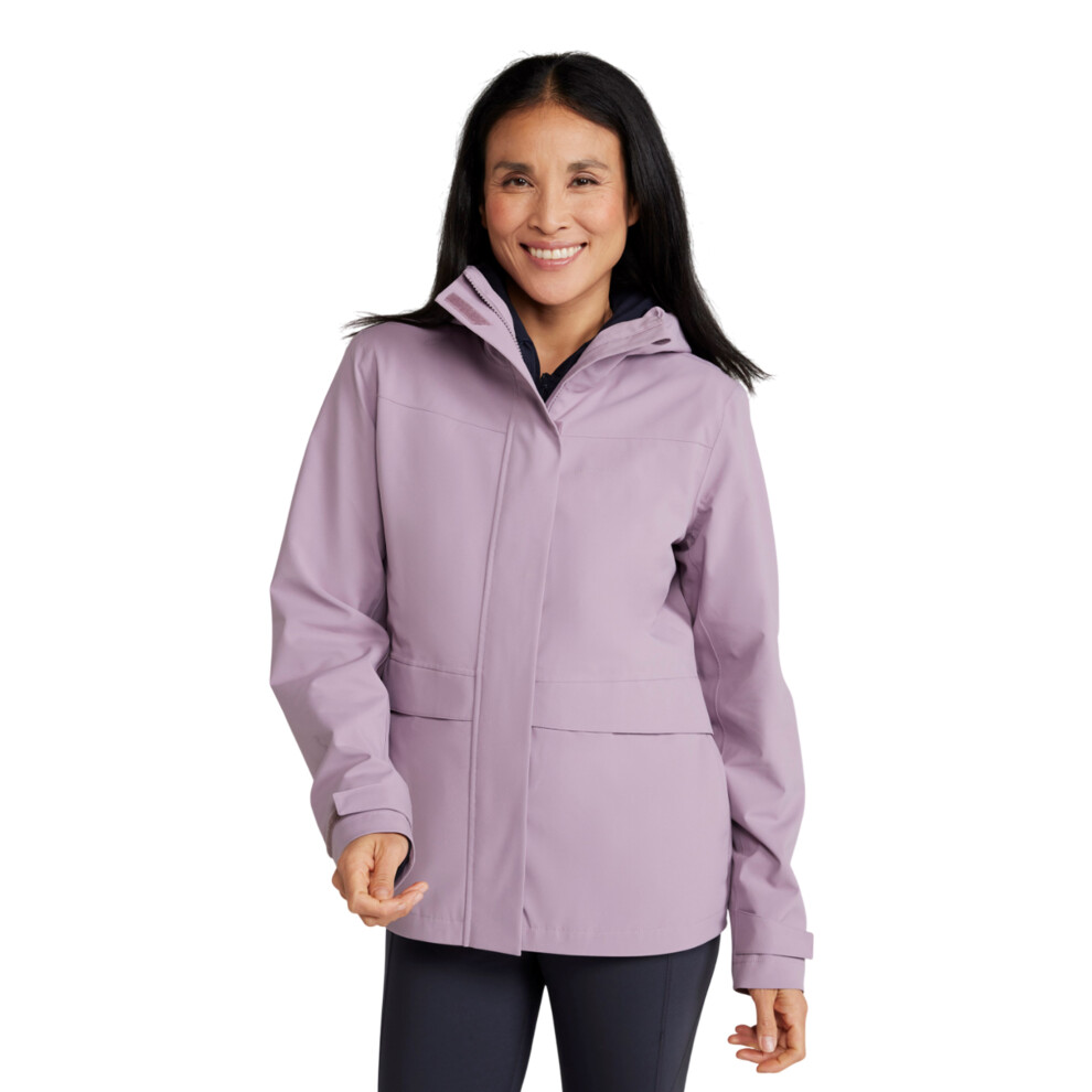 Mountain Warehouse Women's Purple,Multicoloured (18 Uk, Lilac) / April Waterproof Jacket