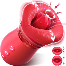 Vibrator Sex Toy for Women, Tongue Vibrator Licking Clitoral Vibrator, Female Adult Toy with 10 Licking & Swing for Clitoral Stimulation