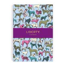 Galison Liberty Best In Show A5 Journal from 136 Lined Pages with Gilded Edges  5.25 x 7.25  Softcover Journal  Beautiful Dog Print from Liberty Londo