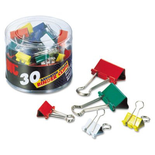 OIC(R) assortiment bindmiddelclips, 30 stuks