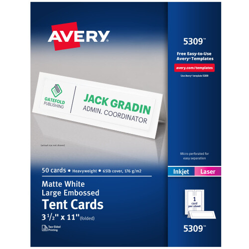 AVE5309 - Velk embosovan karta stanu
