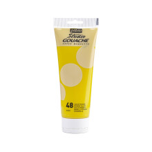 PEBEO Studio Gouache Fluid Paint - 220 ml Primary Yellow Velvet Matte Formula for Acrylic Painting and Illustration Arts and Crafts Supplies 270-