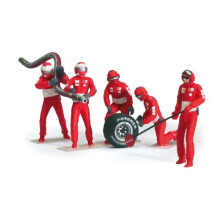 Equipo de boxes de Carrera Ferrari F1 a escala 1:32