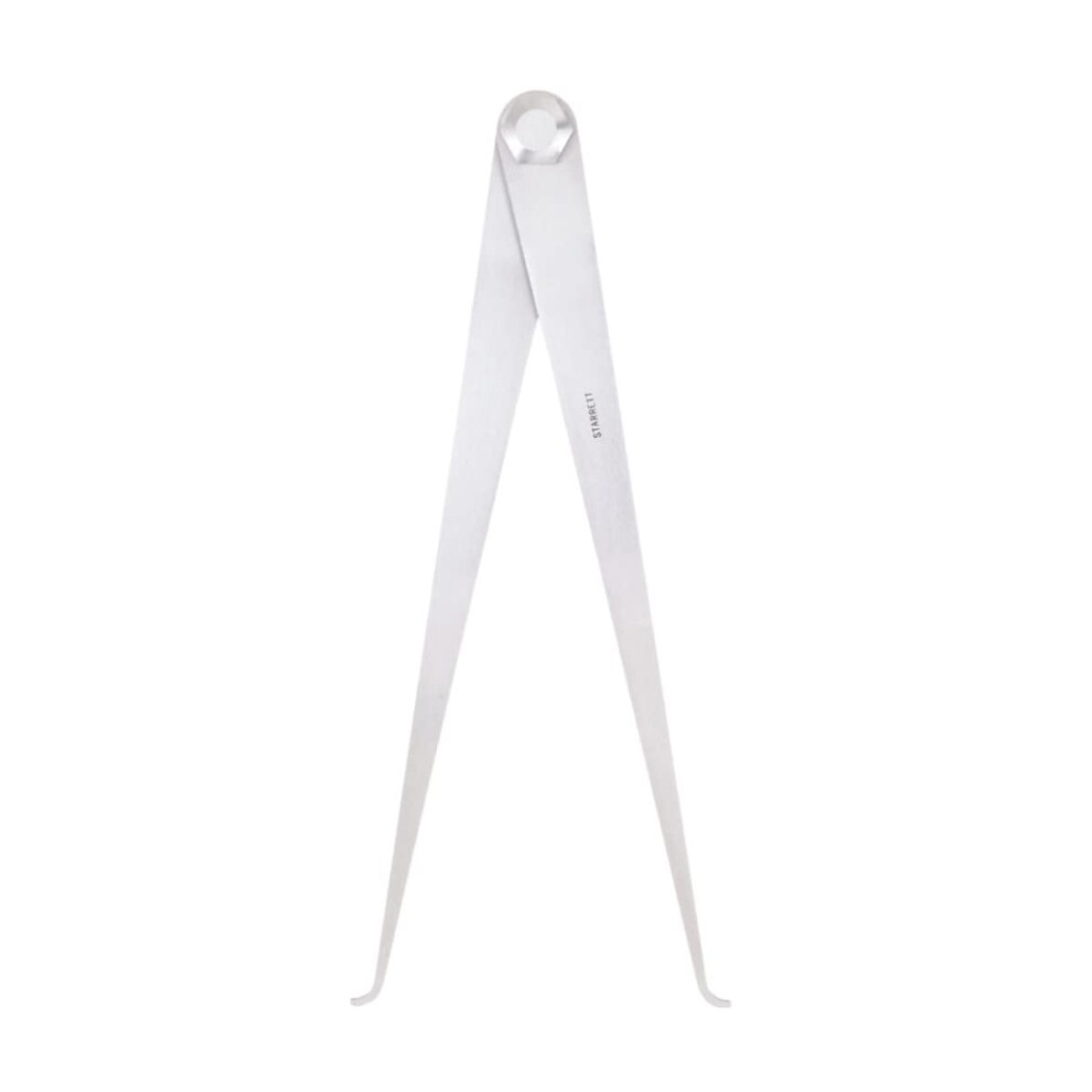 Starrett Caliper with High-Grade Steel Legs and Improved Joint Design for Tension Adjustment - 18"""" Size and Capacity  Firm-Joint Type  Flat