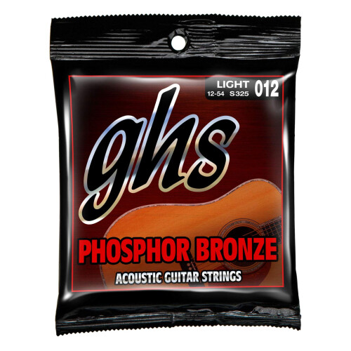 GHS Strings S325 Phosphor Bronze Acoustic Guitar Strings Light (.012-.054) 1
