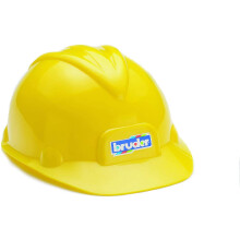 Żółty kask dla pracownika budowlanego Bruder Toys Udawaj, że się bawisz
