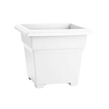 Nyhed 26142 Countryside Square Tub Planter Hvid 14-Tommer