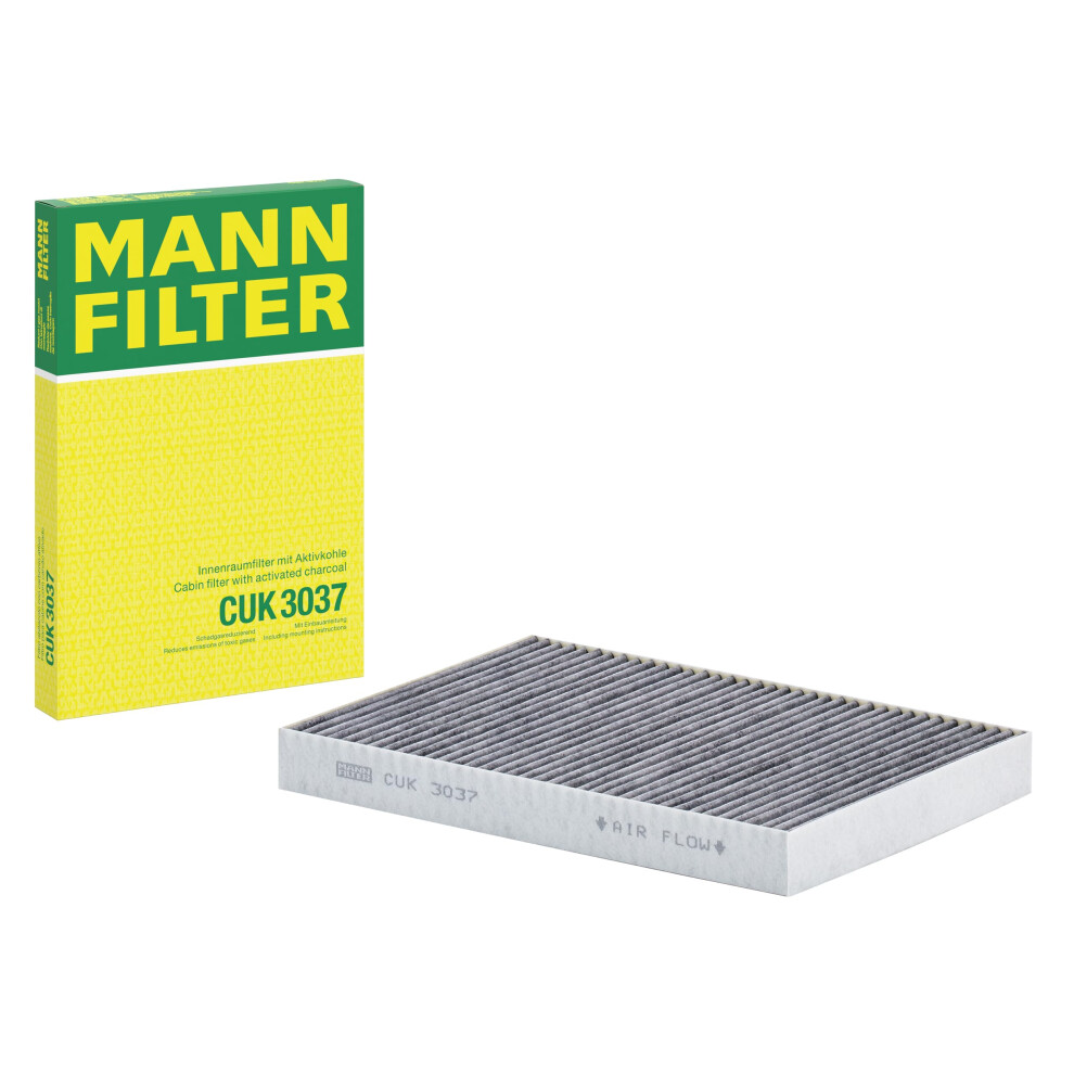 Mann Filter Mann-Filter Cuk 3037 Cabin Filter With Activated Charcoal For Select Audi Models 4011558403003