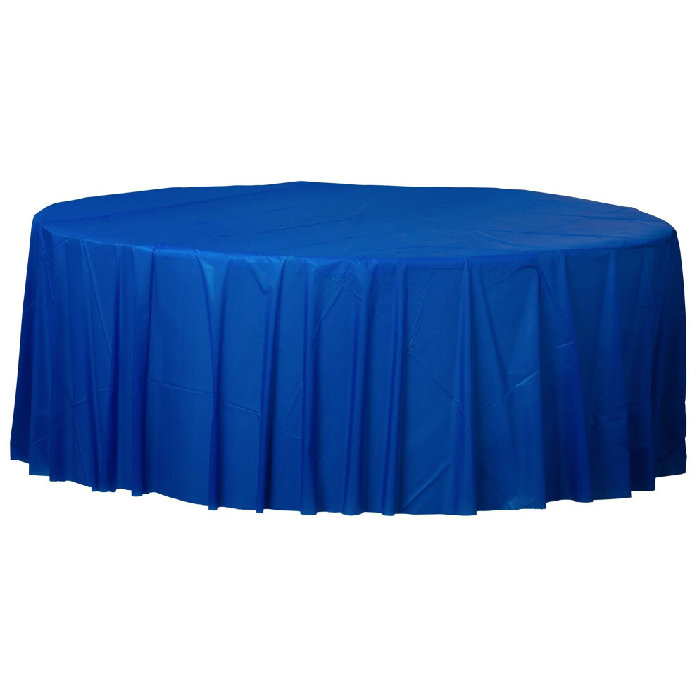 Nappe ronde en plastique jaune clair - 84"" (1 pi  ce) - Indispensable pour les   v  nements, les f  tes, les mariages et les occasions sp  ciales.
