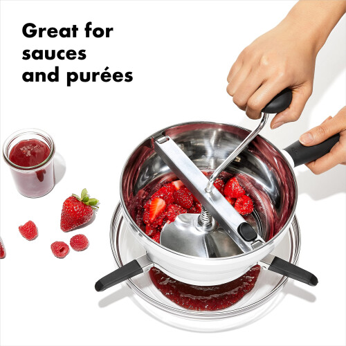 OXO OXO Good Grips Stålmatberedare för Puréer, Silver 2