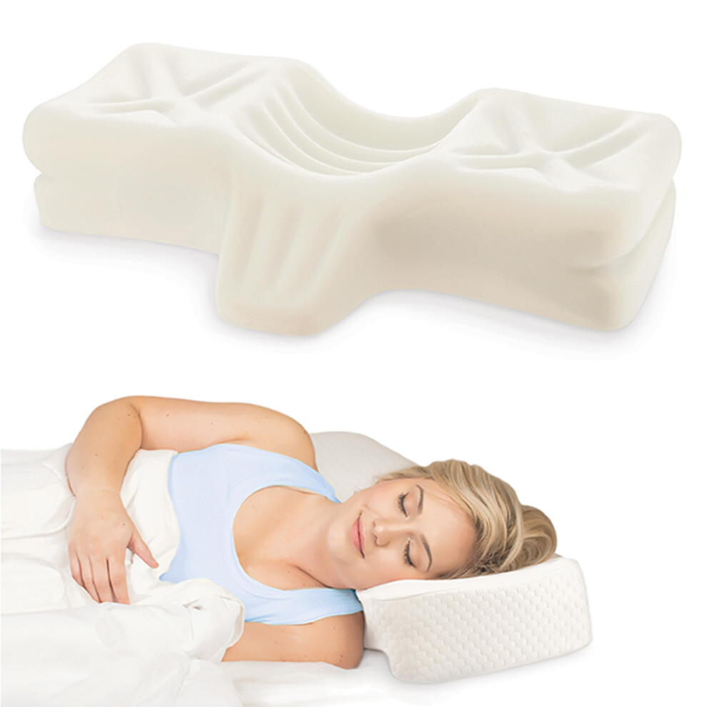 Therapeutica Cervical Orthopedic Foam Pillow - Back and Side Sleeping  Firm - Large
