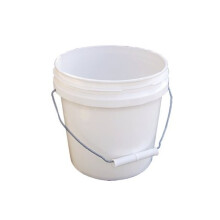 Priemyseln plastov vedro Encore Plastics 10128, biele s rukov tou, 1 gal n