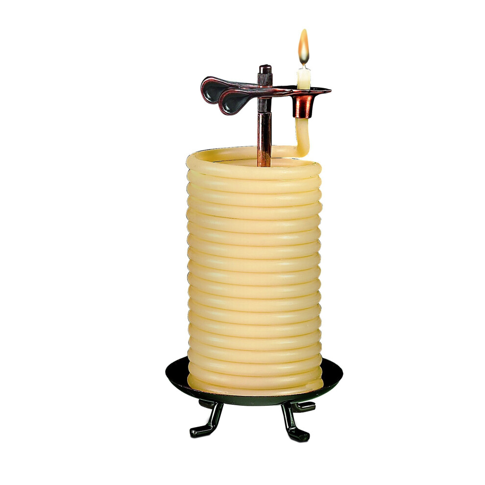 Candle by the Hour 80-Hour Citronella Candle  Eco-friendly Natural Beeswax with Cotton Wick Yellow-image-OPC-PG526XQ-NEW