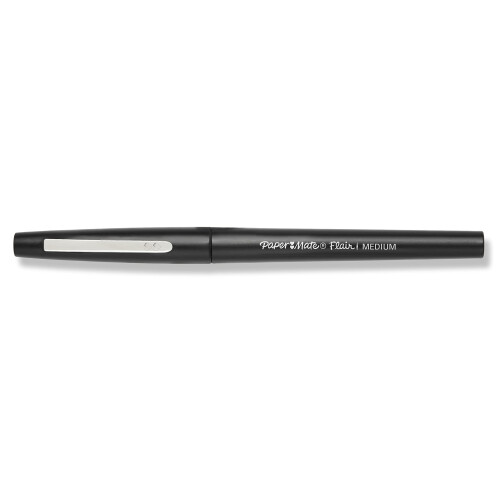 Paper Mate Paper Mate Flair Felt Tip Pens  Medium Point 0.7mm  Black  2 Count 2