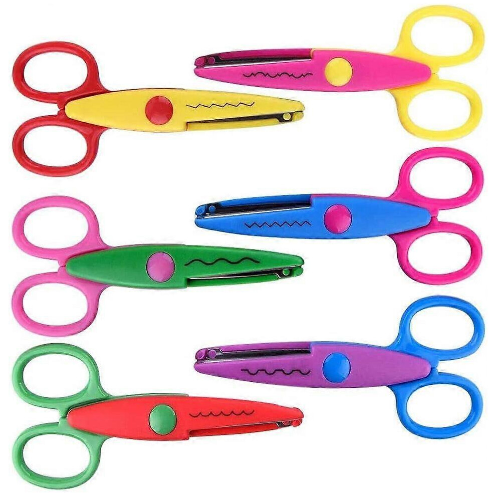 (As show, One size) Craft Scissors, Kids Scissors, Child Safety Scissors, ABS Plastic Creative Scissors