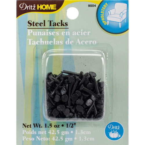 Dritz Home 9004 polstring tacks #6-(1/2-tommer) sort (1,5 ounce)